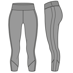 Moldes de confeccion para DAMA Pantalones Calza 7983